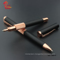 Perfect gift metal roller ball pen with custom logo promotional black matte rose gold custom gel pen